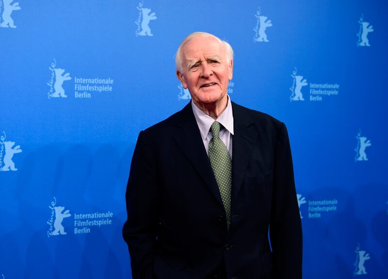 British writer John Le Carre attends a sreeening of Berlinale Special Series " The Night Manager " by Danish Susanne Bier and British David Farr screended during the 66th Berlinale Film Festival in Berlin on February 18, 2016.   / AFP PHOTO / John MACDOUGALL