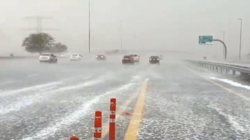 Heavy rain in Dubai on November 10, 2019. Twitter/ @Storm_centre