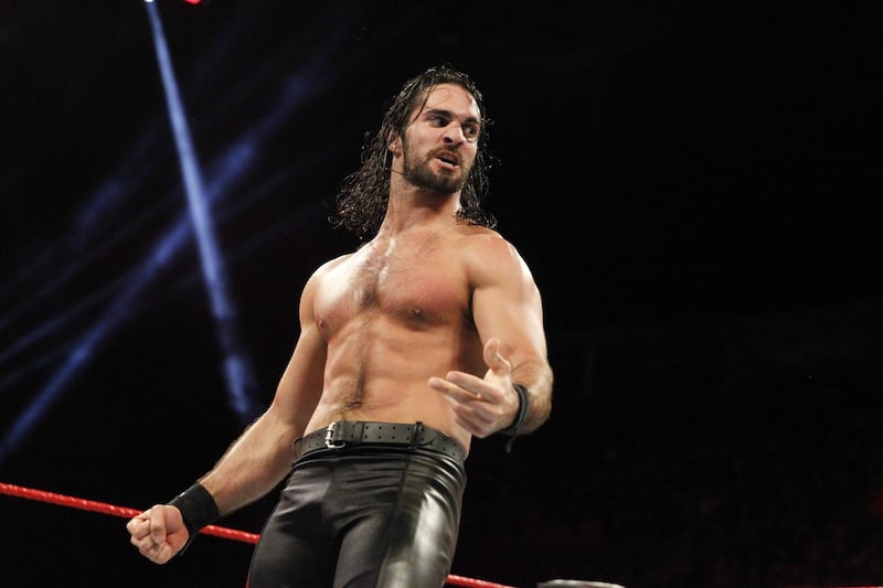 Seth Rollins to beat Baron Corbin by disqualification to retain the WWE Universal Championship. Rollins is not losing the title to Corbin. But Corbin doesn't lose here. Brock Lesnar interferes to cash in his Money in the Bank briefcase and that leads to the disqualification. It protects Corbin and allows him a future title shot. Image courtesy of WWE