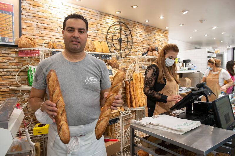 Makram Akrout, the owner of Les Boulangers de Reuilly bakery, has been at the centre of a controversy over his social media posts following his prize win. Joao Luiz Bulcao / Hans Lucas.