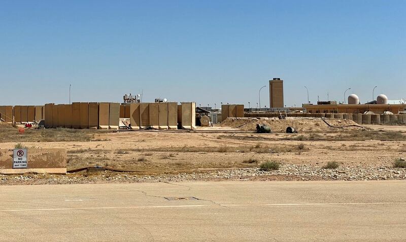 The Ain Al Assad air base hosting US forces in Iraq in the western Anbar province, Iraq. AFP
