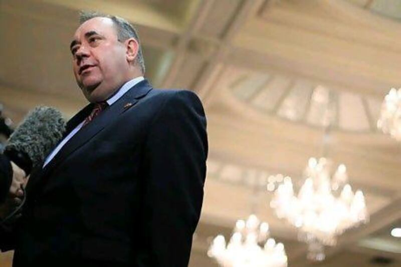 Alex Salmond, Scotland's first minister, is due to fly to Abu Dhabi today and sign the "landmark" partnership agreement at the World Future Energy Summit in the capital on Tuesday. AFP