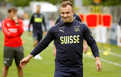 Soccer Football - FIFA World Cup - Switzerland Training - Freienbach, Switzerland - May 23, 2018 - Switzerland player Xherdan Shaqiri smiles.    REUTERS/Arnd Wiegmann