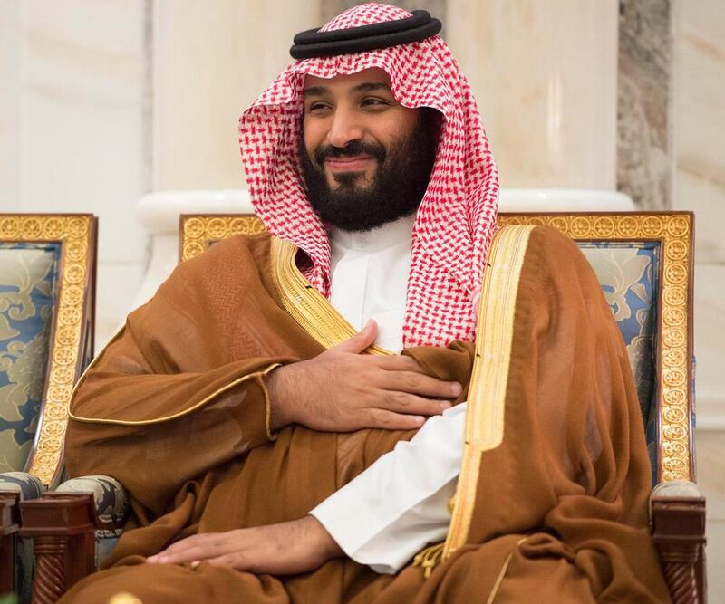 Saudi Arabia's new crown prince Mohammad bin Salman gestures at a meeting in Mecca. EPA/SAUDI PRESS AGENCY