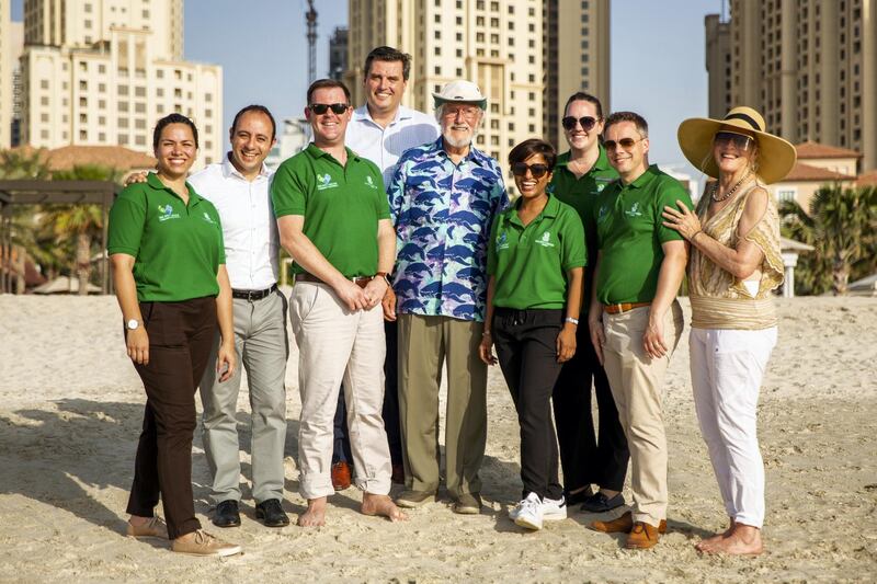 Cousteau spent time with the Ritz Kids team in Dubai, teaching children about our oceans. Courtesy The Ritz-Carlton