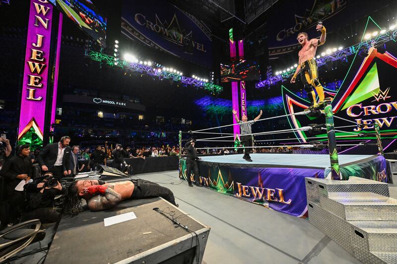 The Roman Reigns-Logan Paul fight was the headline brawl of the 'Crown Jewel' event in Riyadh.