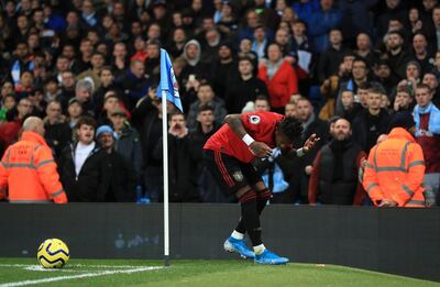 Manchester United's Fred reacts after objects are thrown at him during the Premier League match at the Etihad Stadium, Manchester. PA Photo. Picture date: Saturday December 7, 2019. See PA story SOCCER Man City. Photo credit should read: Mike Egerton/PA Wire. RESTRICTIONS: EDITORIAL USE ONLY No use with unauthorised audio, video, data, fixture lists, club/league logos or "live" services. Online in-match use limited to 120 images, no video emulation. No use in betting, games or single club/league/player publications.