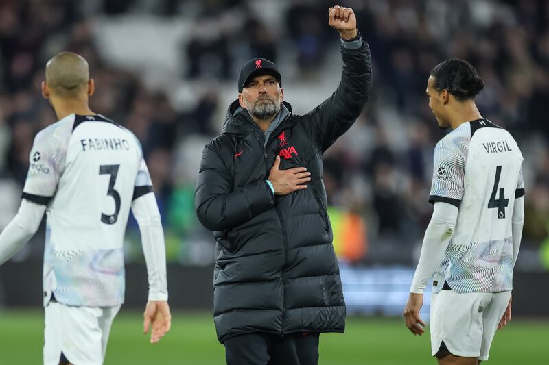 Jurgen Klopp says it's 'too early to talk about consistency' as Liverpool pursue a fourth-straight Premier League victory. EPA