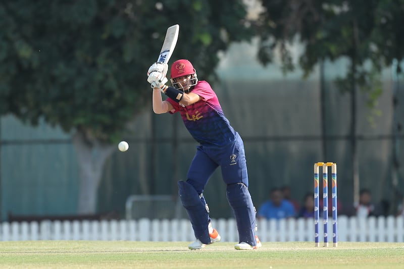 UAE's Tanish Suri scored a match-winning fifty in the U19 Asia Cup clash against Sri Lanka at the ICC Academy Ground in Dubai on Monday, December 11, 2023. All photos: CREIMAS / Asian Cricket Council