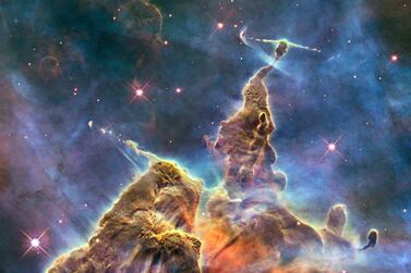 This image of the Carina Nebula Pillars, cosmic pinnacles within a tempestuous nursery of infant stars, was taken on February 1, 2010. Courtesy Nasa