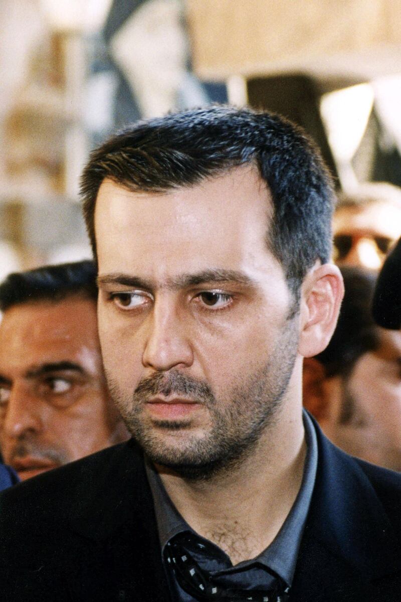 TO GO WITH STORY BY NATACHA YAZBECK
A file handout photo dated June 13, 2000 shows Syrian President Bashar al-Assad's brother, Maher, during the funeral of his father, late Syrian President Hafez al-Assad, in their hometown of Qirdaha in northern Syria.  As Syrian leader Bashar al-Assad's regime fights to stay in power, one man has emerged as the symbol of the dynasty's brutal military might -- the president's feared younger brother Maher.
AFP PHOTO/BALKIS PRESS/== MAGS OUT / EUROPE OUT == (Photo by - / BALKIS PRESS / AFP)