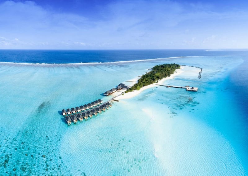 The locally-owned Summer Island in the Maldives.