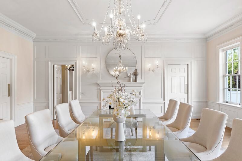 The formal dining room