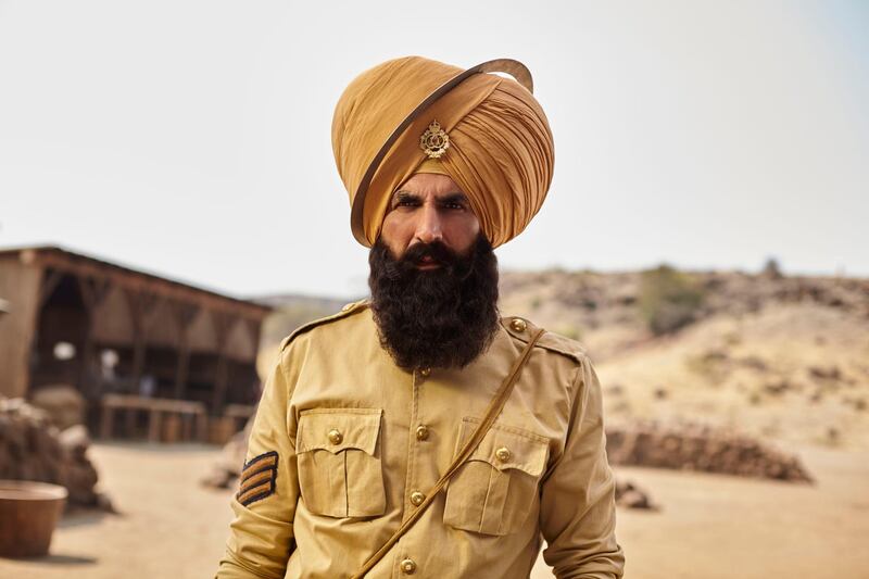 Akshay Kumar’s ‘Kesari’ is his latest nationalist film. Courtesy Zee Studios