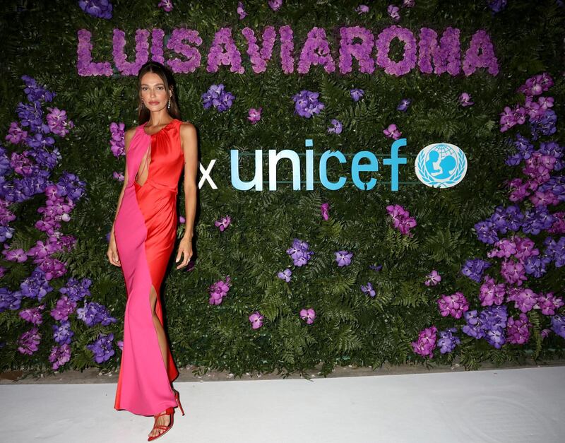 CAPRI, ITALY - AUGUST 29: Marianne Fonseca attends the photocall at the LuisaViaRoma for Unicef event at La Certosa di San Giacomo on August 29, 2020 in Capri, Italy. (Photo by Elisabetta Villa/Getty Images for Luisa Via Roma)