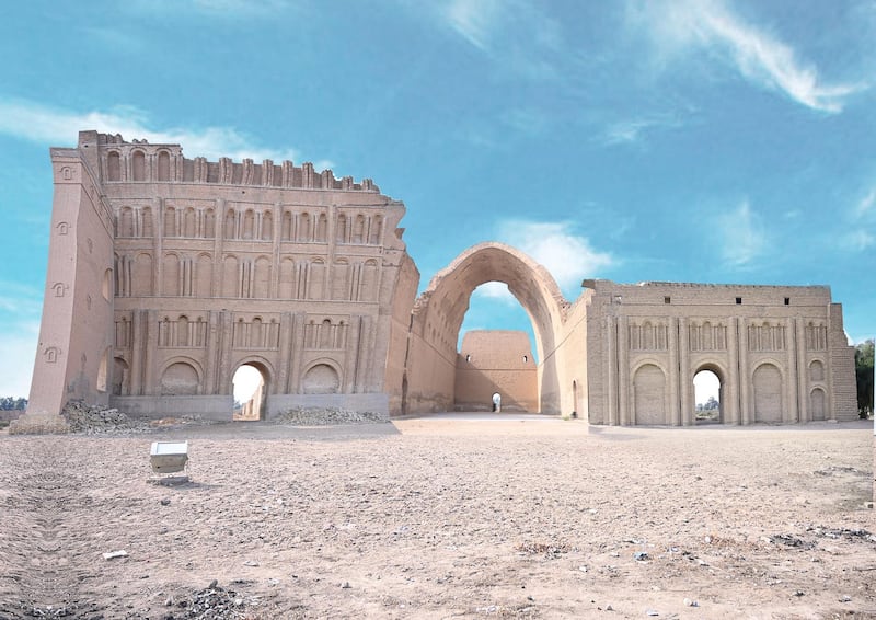 The Arch of Ctesiphon was once part of a larger palatial complex in the Persian empire’s capital. Courtesy Aliph
