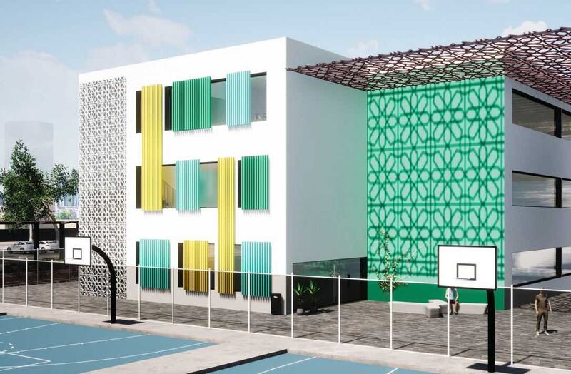 An artist's impression of a charter school that will be built in Abu Dhabi. Photo: Abu Dhabi Investment Office