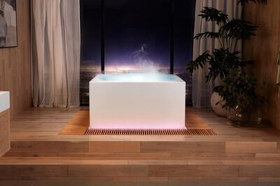 Kohler Stillness Bath is inspired by Japanese forest bathing. Courtesy Kohler