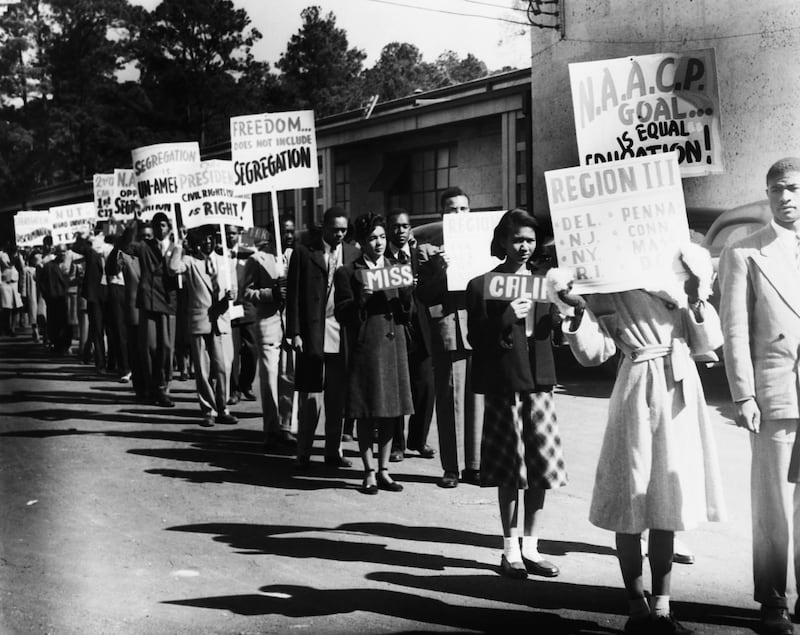 ca. 1950, USA --- African Americans Protesting Segregation --- Image by �� CORBIS