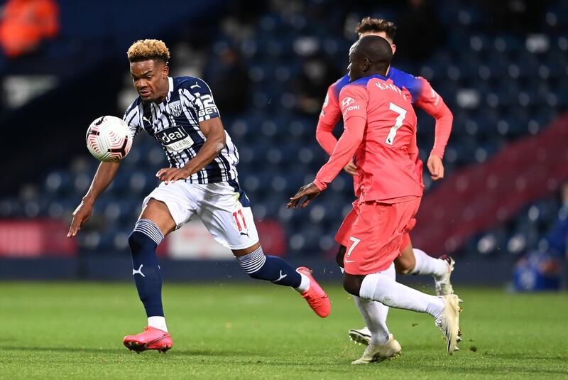 Grady Diangana of West Bromwich Albion runs with the ball. Getty