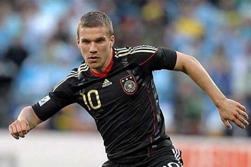 Lukas Podolski is getting admiring glances from the Italian Serie A club AC Milan.