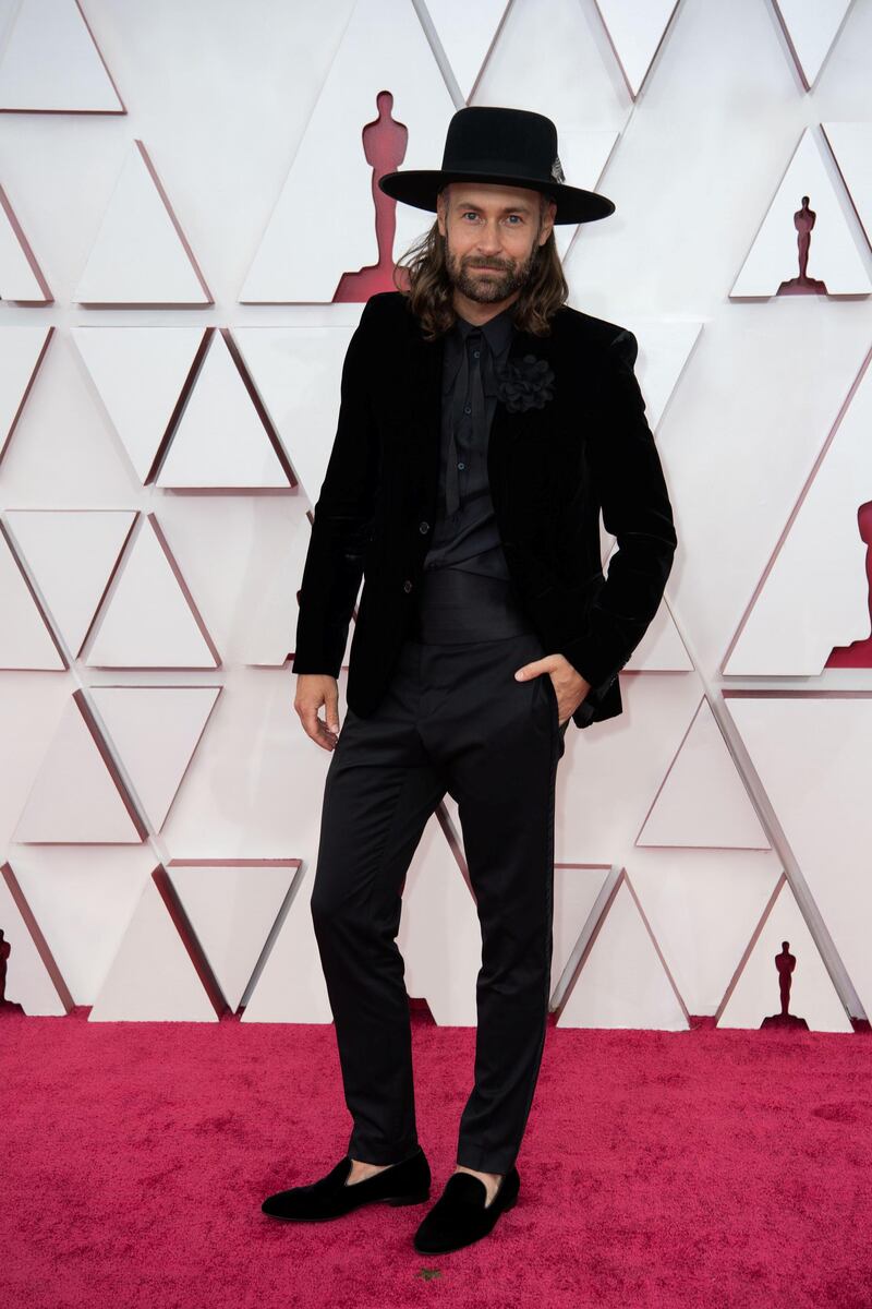 Rickard Goransson arrives at the 93rd Academy Awards at Union Station in Los Angeles, California, on April 25, 2021. Reuters