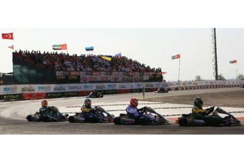 Bigger grids, like the ones seen at the Rotax Max Challenge Grand Finals in Al Ain, is the appeal of racing in Europe for Middle East drivers.