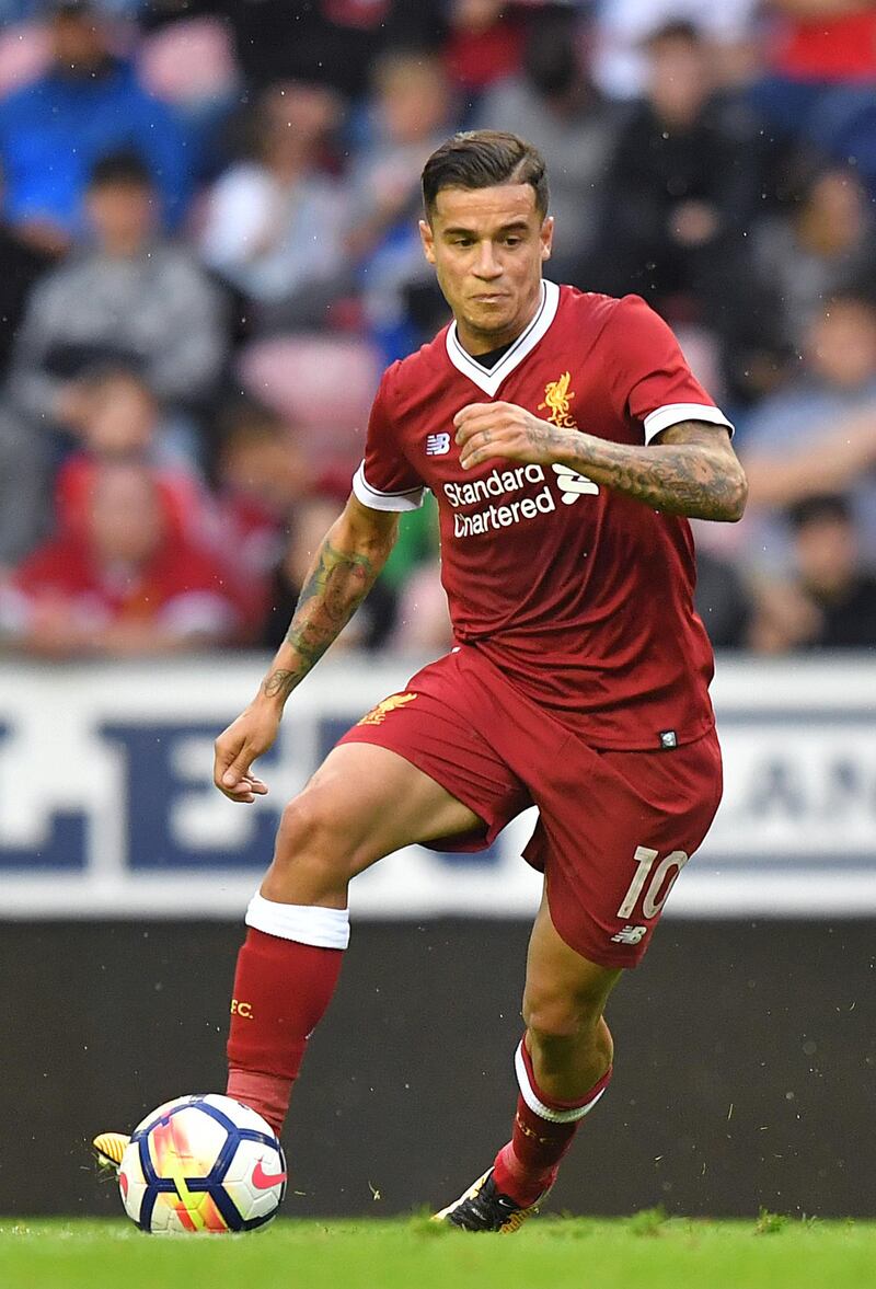 File photo dated 14-07-2017 of Liverpool's Philippe Coutinho  PRESS ASSOCIATION Photo. Issue date: Monday July 31, 2017. Liverpool manager Jurgen Klopp has reiterated his stance Barcelona target Philippe Coutinho is not for sale. See PA story SOCCER Liverpool. Photo credit should read Dave Howarth/PA Wire.