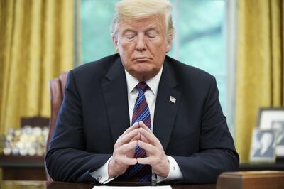 -- AFP PICTURES OF THE YEAR 2018 --

US President Donald Trump listens during a phone conversation with Mexico's President Enrique Pena Nieto on trade in the Oval Office of the White House in Washington, DC on August 27, 2018.                           President Donald Trump said Monday the US had reached a "really good deal" with Mexico and talks with Canada would begin shortly on a new regional free trade pact."It's a big day for trade. It's a really good deal for both countries," Trump said."Canada, we will start negotiations shortly. I'll be calling their prime minister very soon," Trump said.US and Mexican negotiators have been working for weeks to iron out differences in order to revise the nearly 25-year old North American Free Trade Agreement, while Canada was waiting to rejoin the negotiations.
 - 
 / AFP / MANDEL NGAN
