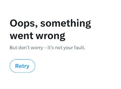 The error message reported by Twitter users in India. @ManobalaV / Twitter