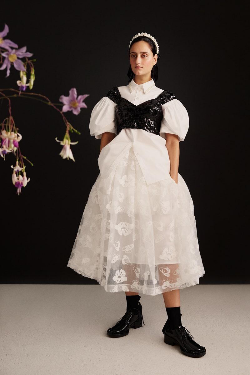 A look from the Simone Rocha x H&M collaboration.