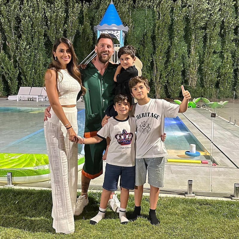 Argentina great Lionel Messi celebrated the New Year with his family. Image @leomessi / Instagram