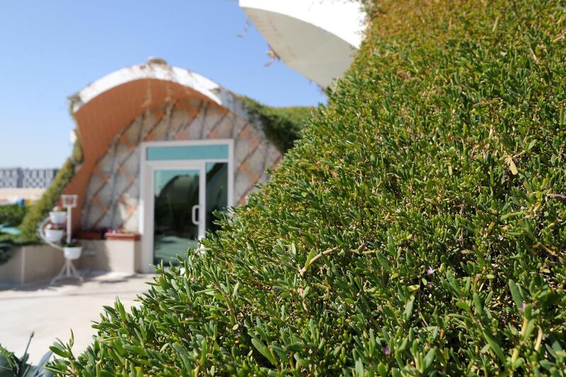 Sharjah, United Arab Emirates - Reporter: Nick Webster. News. The Green magic homes at the Eco-green technologies research site at Sharjah Research Technology and Innovation Park. Sharjah. Wednesday, January 6th, 2021. Chris Whiteoak / The National