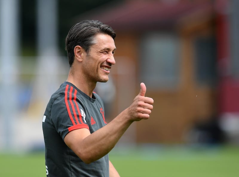 Niko Kovac during one of his first training sessions in charge of Bayern on July 4, 2019. AFP