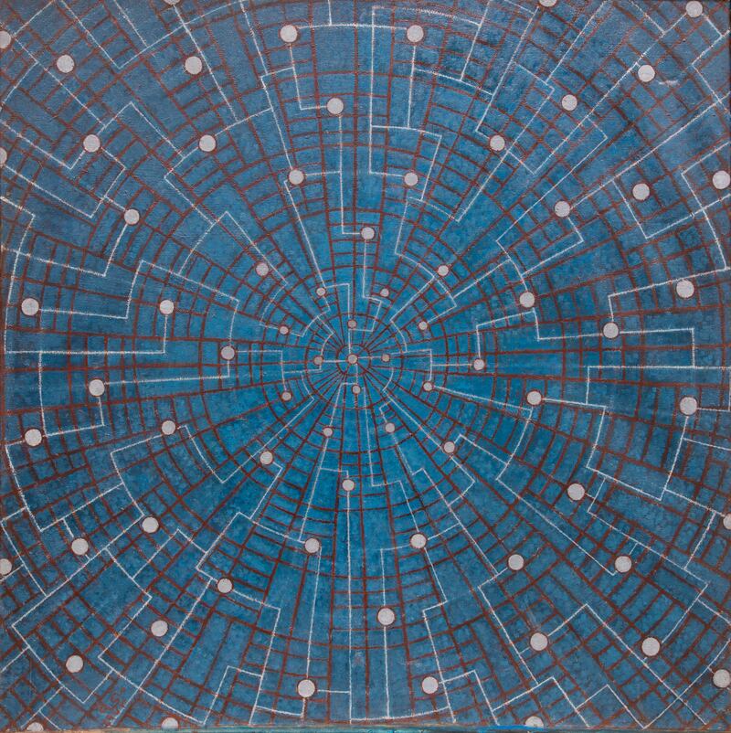 Menhat Helmy - Space Exploration/Universe, 1973. Photo: Barjeel Art Foundation