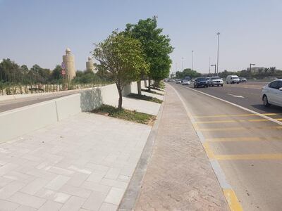 The works included laying down tiles and trees. Courtesy Abu Dhabi Municipality 