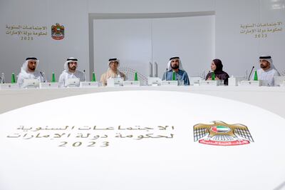 Sheikh Mohammed said they want to see the UAE at the forefront of the global economies, with a strong digital infrastructure. Dubai Media Office.