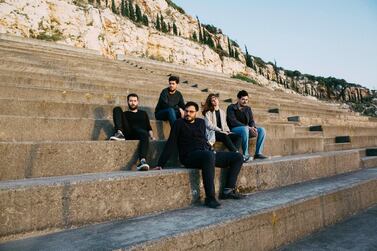 Kozo members, from left, Georgy Flouty, Elie el Khoury, Andrew Georges, Camille Cabbebe and Charbel Abou Chakra. Courtesy Kozo