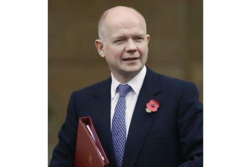 William Hague, Britain's foreign secretary, yesterday became the first senior politician of the country to arrive in Israel since the coalition government came to power in London in May.