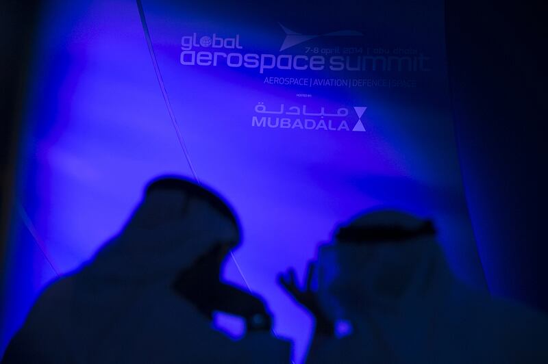 Above, attendees of the second Global Aerospace Summit in 2014. The third edition of the summit will be held under the first-ever Abu Dhabi Aviation and Aerospace Week. Silvia Razgova / The National
