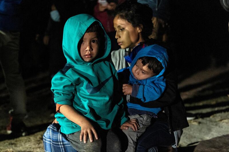 Migrant families, Roma, Texas, US, April 19. Reuters