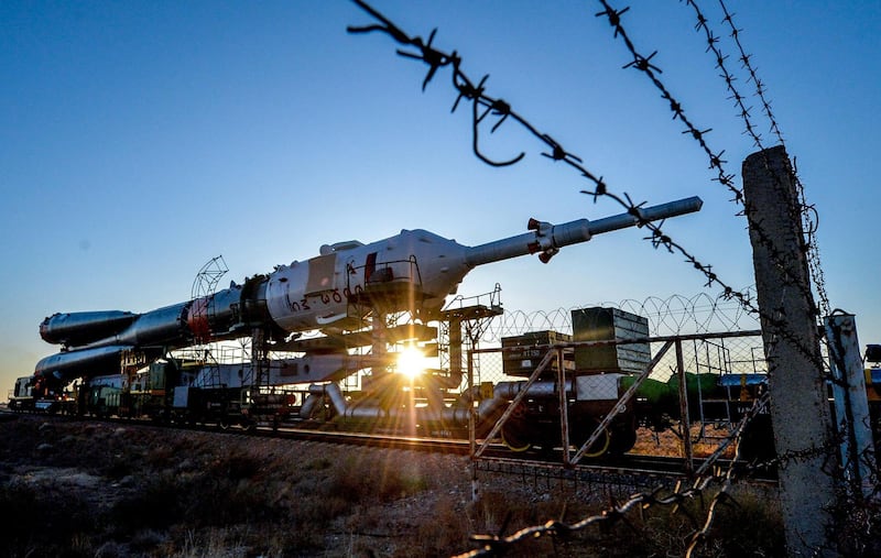 The huge rocket releases the capsule once it leaves Earth's orbit. The spacecraft then flies itself to the ISS in as little as six hours. September. Vyacheslav Oseledko / AFP