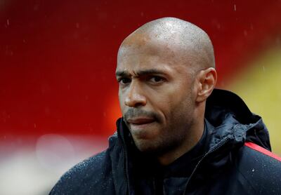 FILE PHOTO: AS Monaco coach Thierry Henry at Stade Louis II, Monaco - October 27, 2018. REUTERS/Eric Gaillard/File Photo