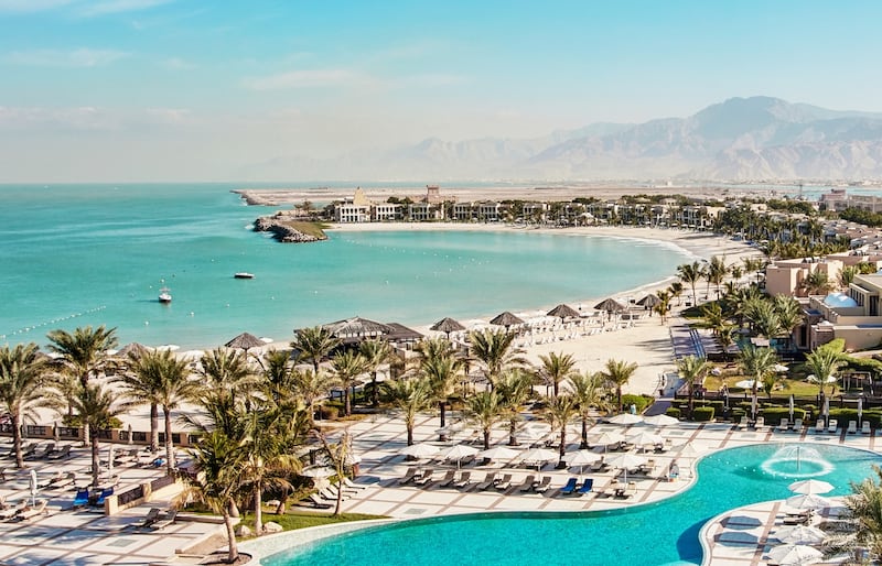 Hilton Ras Al Khaimah Beach Resort has a 1.5-kilometre sandy white beach and is a long-time family favourite. All photos: Hilton Ras Al Khaimah Beach Resort