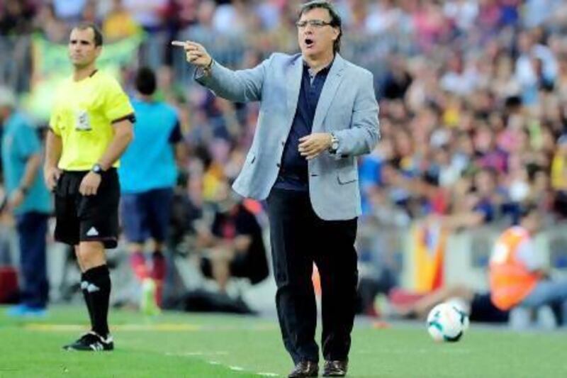 Gerardo Martino enjoyed a winning Primera Liga start as Barcelona coach.