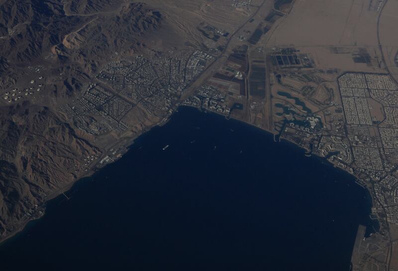 The Gulf of Aqaba in the north of the Red Sea. Reuters