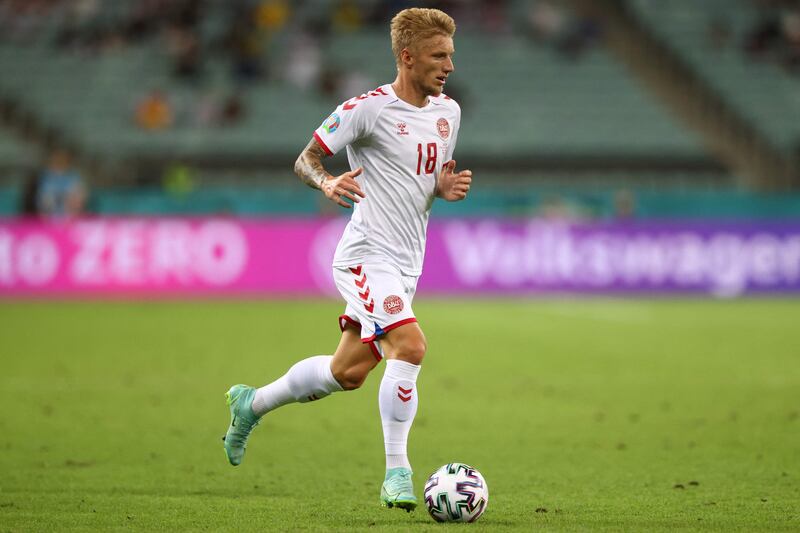 On for Larsen after 70 and gave ball away within a minute as Czech Republic pushed for an equaliser as both teams tired. AFP