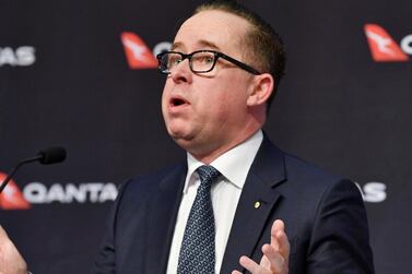 Qantas Airways chief executive Alan Joyce took no salary from April to July this year as revenues collapsed. AP 