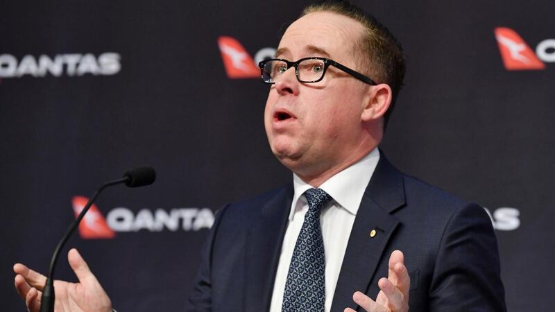 Qantas Airways chief executive Alan Joyce took no salary from April to July this year as revenues collapsed. AP 