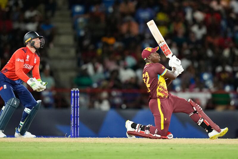 West Indies captain Rovman Powell hit 36 from 17 balls to add respectability to the total. AP